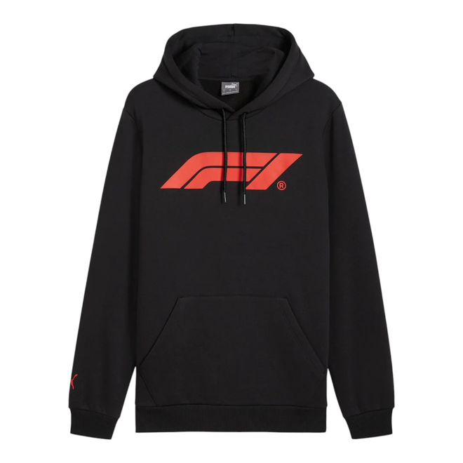 PUMA BLUZA MĘSKA Z KAPTUREM F1 ESS LOGO HOODIE FL CZARNA 627224 01