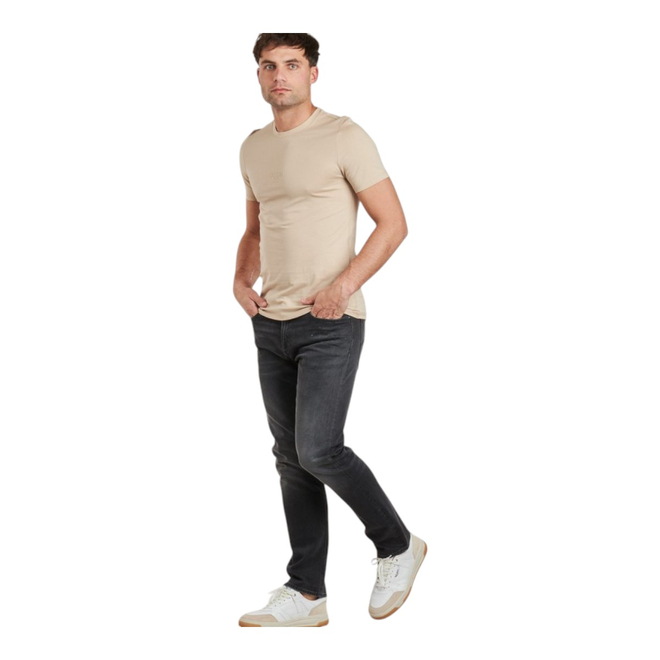 GUESS KOSZULKA MĘSKA T-SHIRT AIDY CN SS TEE BEŻOWA M2YI72I3Z14 G1DR