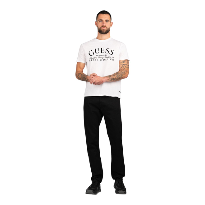 GUESS KOSZULKA MĘSKA T-SHIRT SS CLASSIC BSC INTL CLASSIC DES BIAŁA M5RI43K9RM1 G011