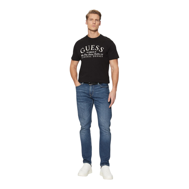 GUESS KOSZULKA MĘSKA T-SHIRT SS CLASSIC BSC INTL CLASSIC DESIGN CZARNA M5RI43K9RM1 JBLK