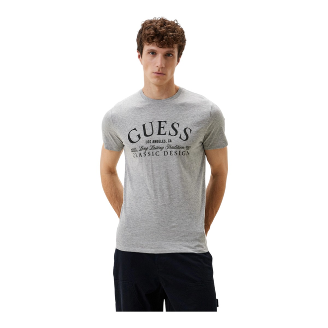 GUESS KOSZULKA MĘSKA T-SHIRT SS CLASSIC BSC INTL CLASSIC DESIGN SZARA M5RI43K9RM1 H9C9