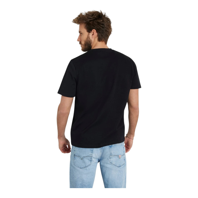 GUESS KOSZULKA MĘSKA T-SHIRT SS CN PATCH TEE CZARNA M4YI0AKCCM1 JBLK