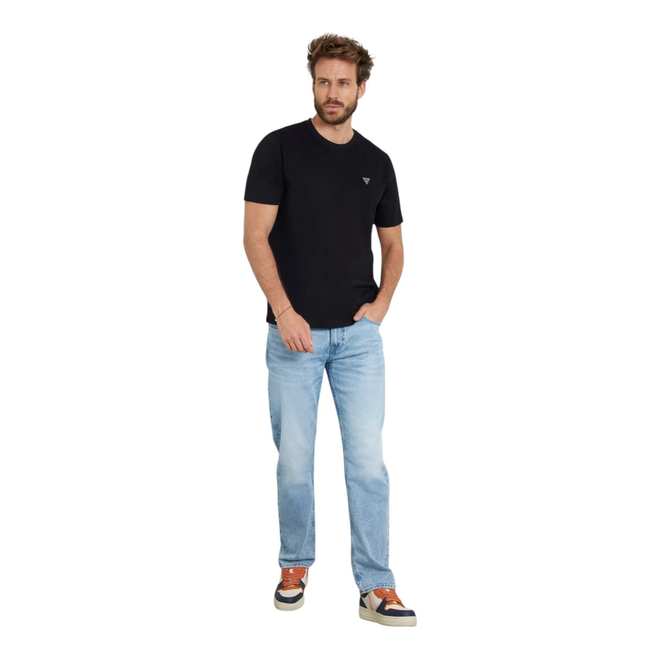 GUESS KOSZULKA MĘSKA T-SHIRT SS CN PATCH TEE CZARNA M4YI0AKCCM1 JBLK