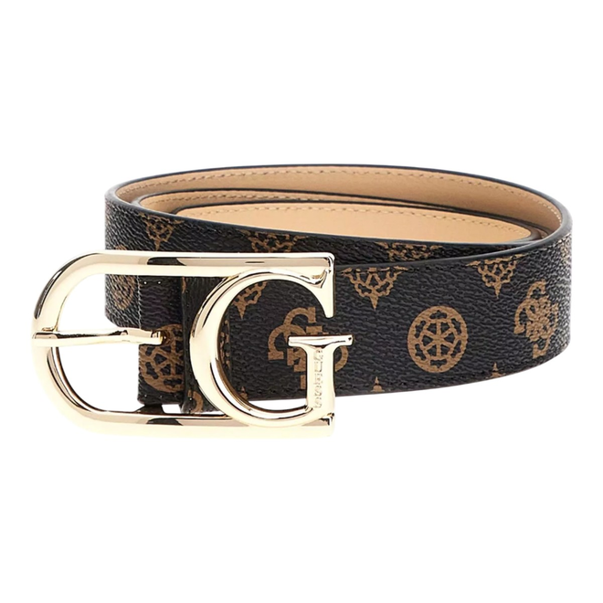 GUESS PASEK DAMSKI DORYS NOT REVERSIBLE BRĄZOWY BW9201P5135 MLO