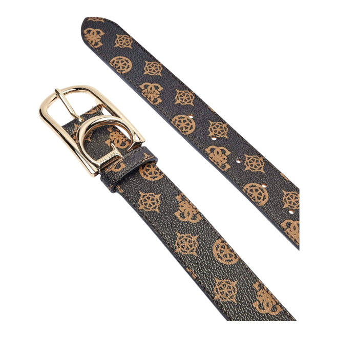 GUESS PASEK DAMSKI DORYS NOT REVERSIBLE BRĄZOWY BW9201P5135 MLO