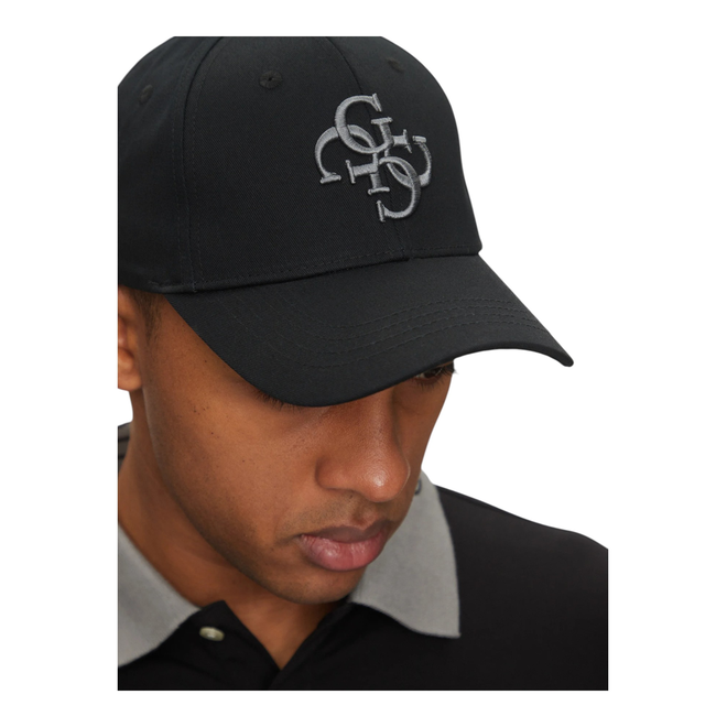 GUESS CZAPKA Z DASZKIEM 4G LOGO HAT CZARNA M5GZ07WO07T JBLK