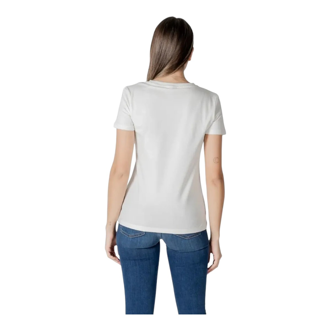 GUESS KOSZULKA DAMSKA T-SHIRT BRIANA SS T-SHIRT ECRU V3BI11J1314 G018