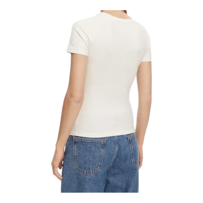 GUESS KOSZULKA DAMSKA T-SHIRT LUCIA SS T-SHIRT V-N ECRU O5GI00KBBU1 G6K5