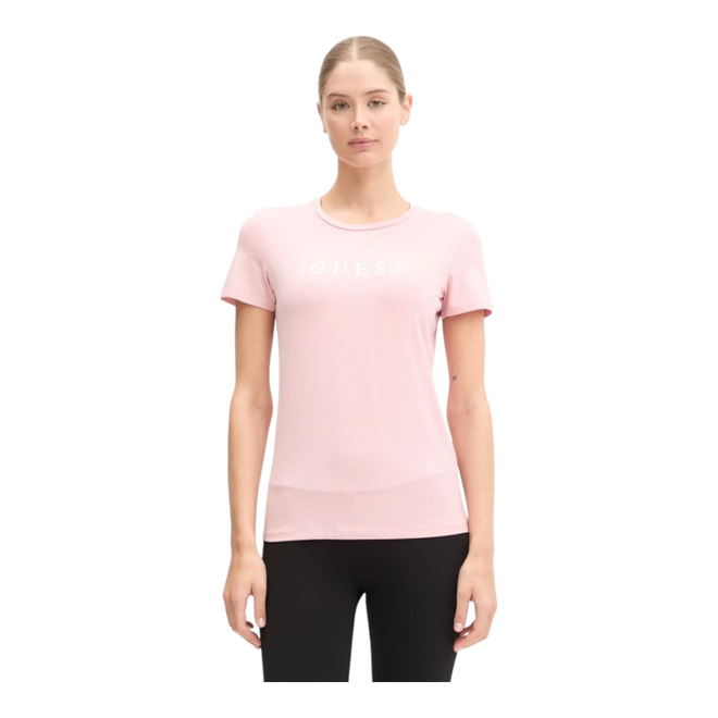 GUESS KOSZULKA DAMSKA T-SHIRT NEW CARRIE SS T-SHIRT RÓŻOWA O5RI01KBBU1 G4L7