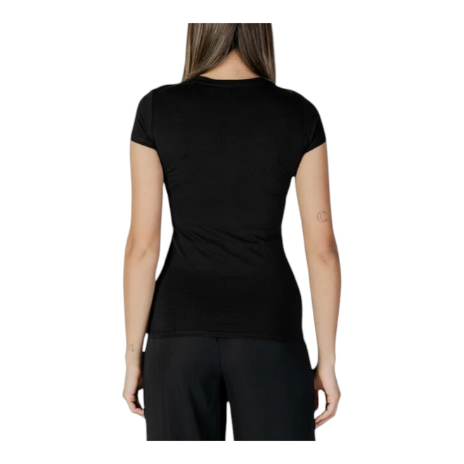 GUESS KOSZULKA DAMSKA T-SHIRT SS TRIANGLE OMBRE R3 CZARNA W5GI43KA0Q1 JBLK