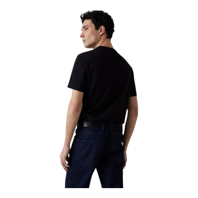 GUESS KOSZULKA MĘSKA T-SHIRT SS CN GUESS BOX TEE CZARNA  M5GI19J1314 JBLK
