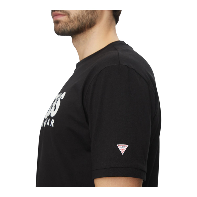 GUESS KOSZULKA MĘSKA T-SHIRT SS CN GUESS LOGO TEE CZARNA F5GI11I3Z14 JBLK