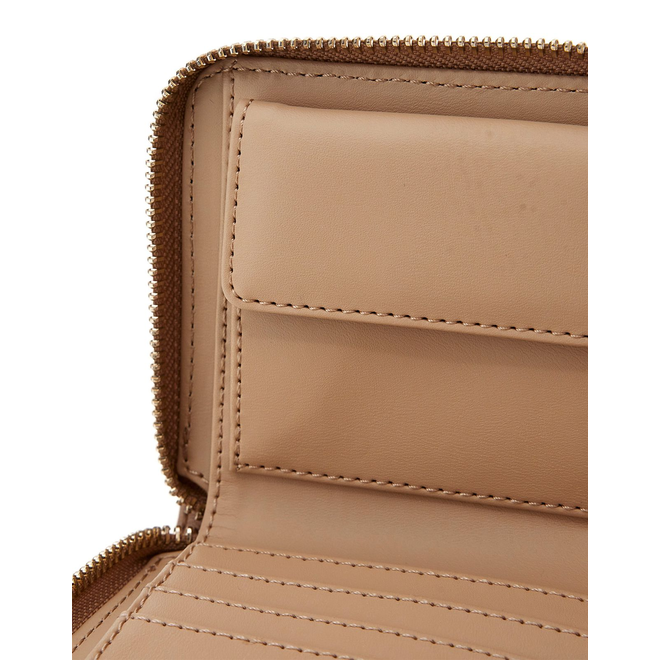 GUESS PORTFEL DAMSKI CRESIDIA SLG SMALL ZIP BEŻOWY SWPG9349137 BEI