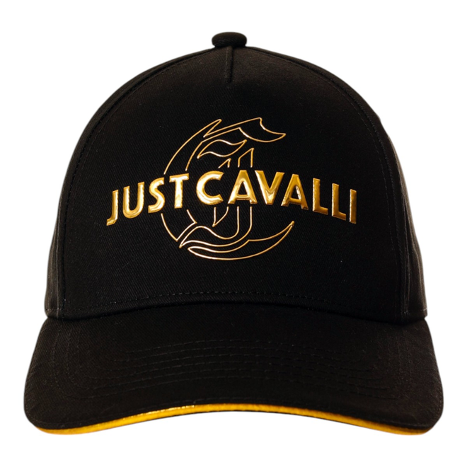 JUST CAVALLI CZAPKA Z DASZKIEM JC BASEBALL CAP GOTHIC INSTITUTIONAL CZARNA 78RAZK50 ZG318 PL9