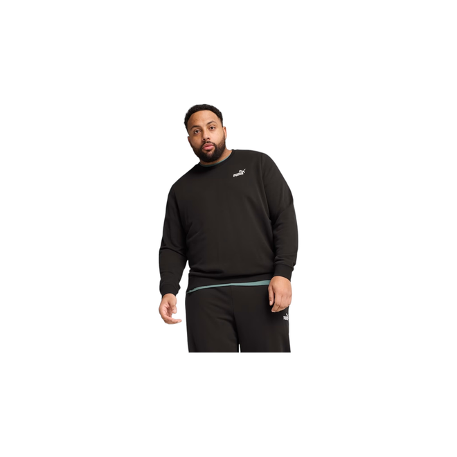 PUMA BLUZA MĘSKA DRESOWA ESS SMALL NO.1 LOGO CREW CZARNA 682564 01