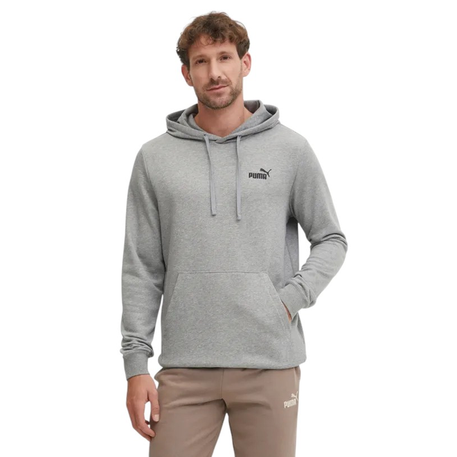PUMA BLUZA MĘSKA Z KAPTUREM ESS SMALL NO. 1 LOGO HOODIE TR SZARA 682576 03
