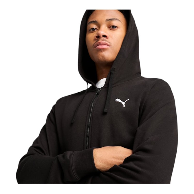PUMA MĘSKA BLUZA ESS FULL ZIP HOODIE CZARNA 682592 01