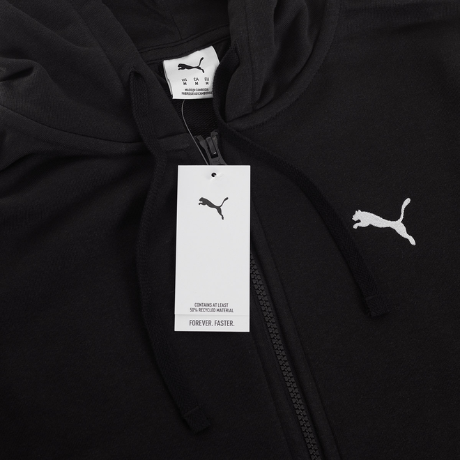 PUMA MĘSKA BLUZA ESS FULL ZIP HOODIE CZARNA 682592 01