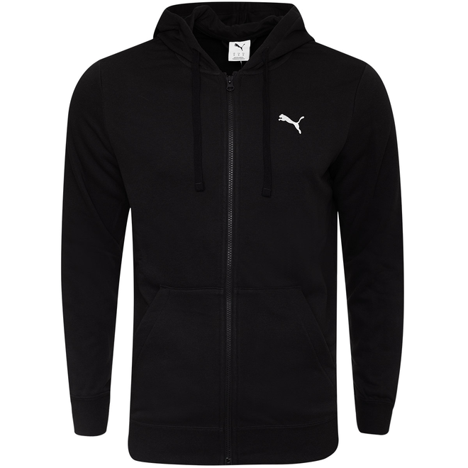 PUMA MĘSKA BLUZA ESS FULL ZIP HOODIE CZARNA 682592 01