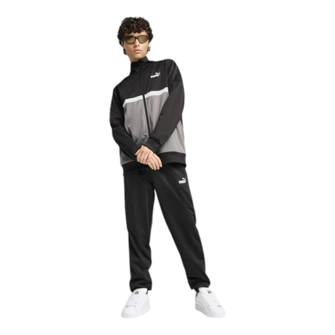 PUMA MĘSKI DRES KOMPLETNY POLY COLORBLOCK SUIT CZARNY 684850 01
