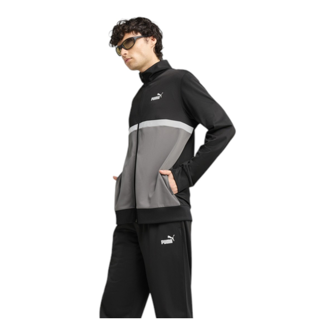 PUMA MĘSKI DRES KOMPLETNY POLY COLORBLOCK SUIT CZARNY 684850 01