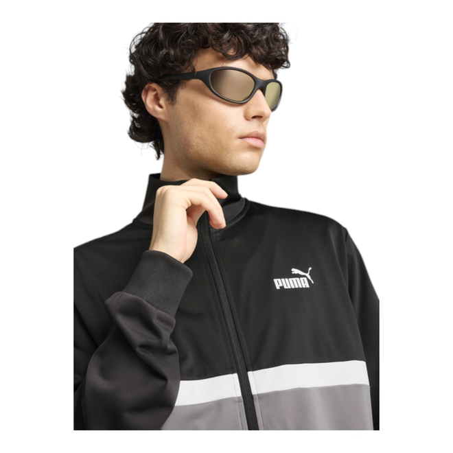 PUMA MĘSKI DRES KOMPLETNY POLY COLORBLOCK SUIT CZARNY 684850 01