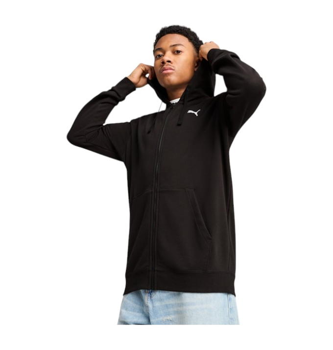 PUMA MĘSKA BLUZA ESS FULL ZIP HOODIE CZARNA 682592 01