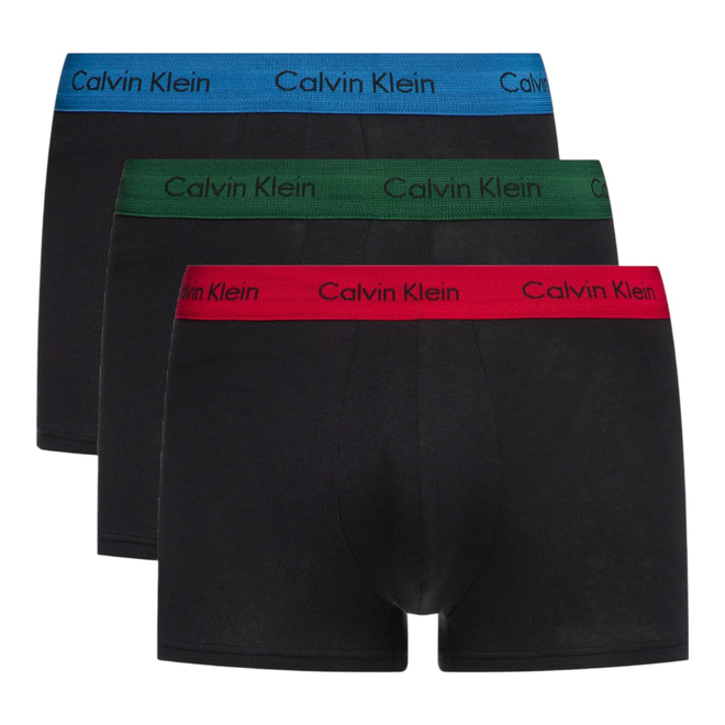 CALVIN KLEIN BOKSERKI MĘSKIE MAJTKI LOW RISE TRUNK 3PK CZARNE 0000U2664G BZP