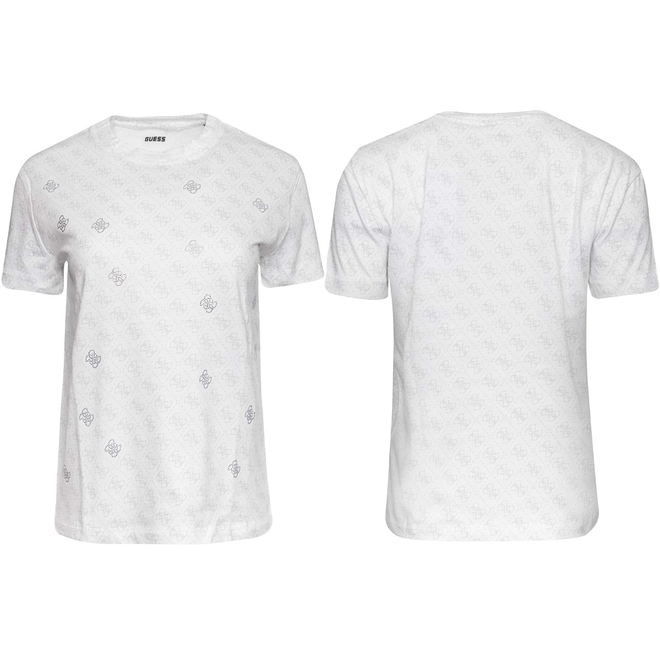 GUESS KOSZULKA DAMSKA T-SHIRT CHRYSANTA CN T-SHIRT BIAŁA V5GI16I3Z14 P0JE