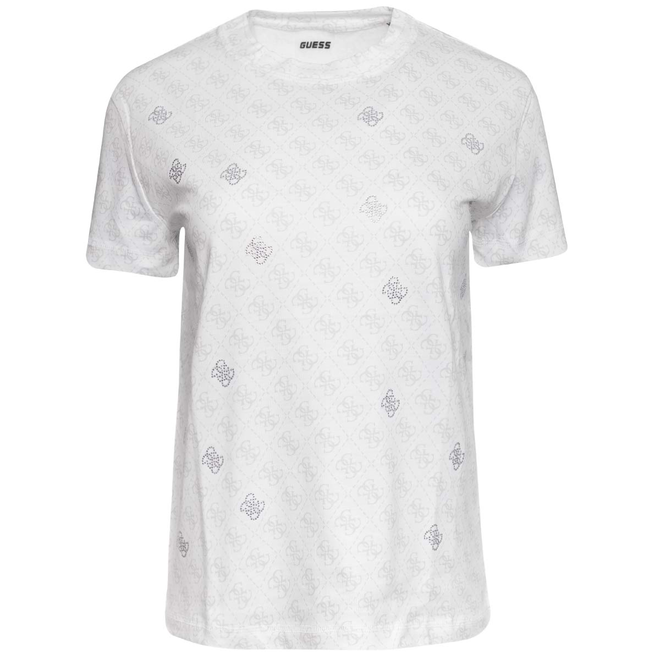 GUESS KOSZULKA DAMSKA T-SHIRT CHRYSANTA CN T-SHIRT BIAŁA V5GI16I3Z14 P0JE