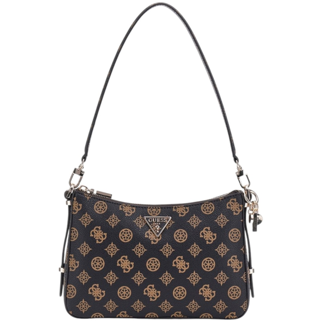 GUESS TOREBKA DAMSKA ECO ERICA TOP ZIP SHOULDER BAG BRĄZOWA HWEPG951018 MLO