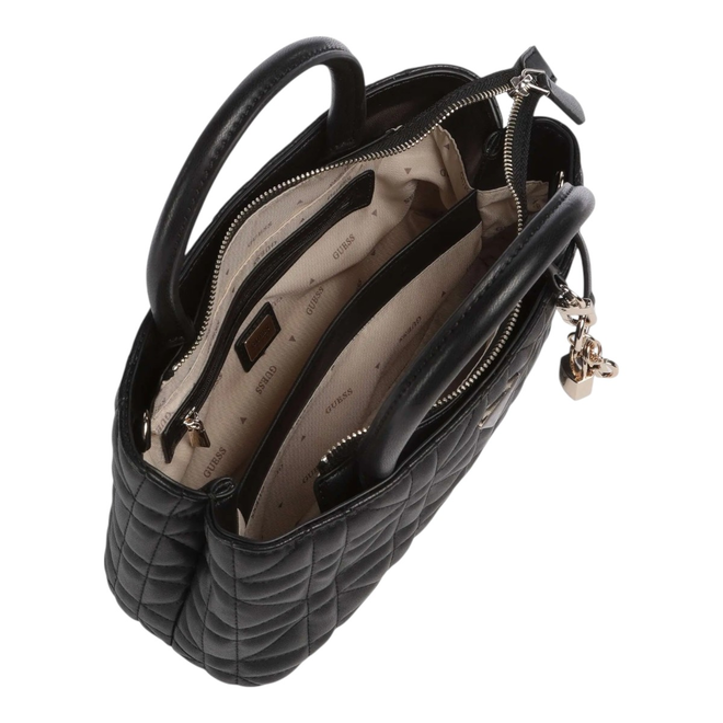 GUESS TOREBKA DAMSKA EDITA ELITE SATCHEL CZARNA HWQG9625060 BLA