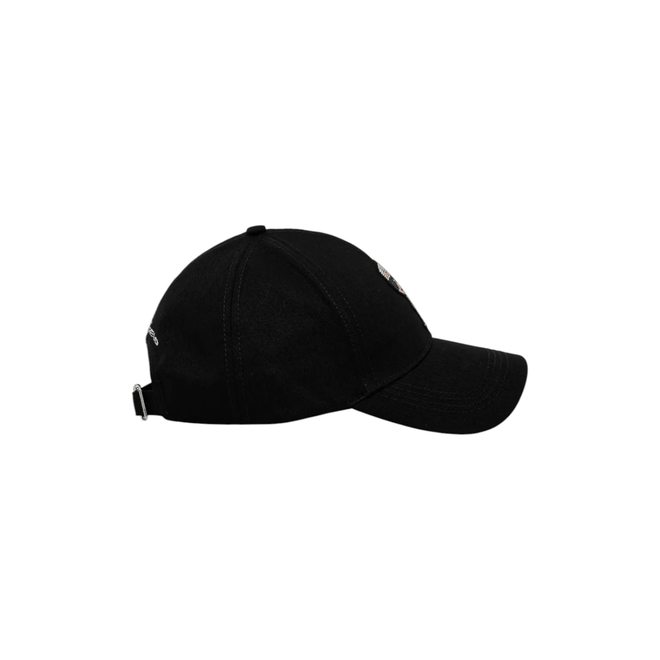 KARL LAGERFELD CZAPKA Z DASZKIEM IKON RHINESTONES CAP CZARNA A2W33062 999