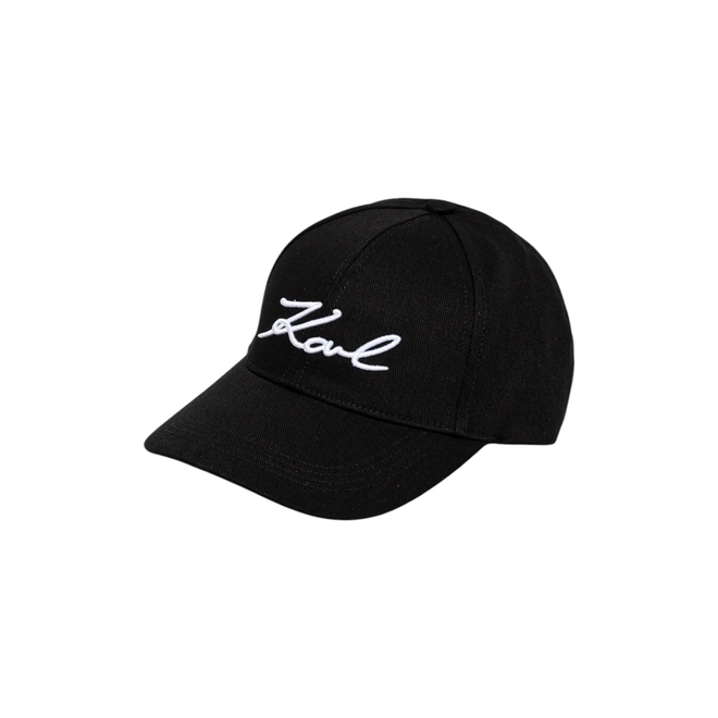 KARL LAGERFELD CZAPKA Z DASZKIEM K/SIGNATURE CAP CZARNA A1W33069.JJ 999