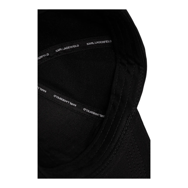 KARL LAGERFELD CZAPKA Z DASZKIEM K/SIGNATURE CAP CZARNA A1W33069.JJ 999