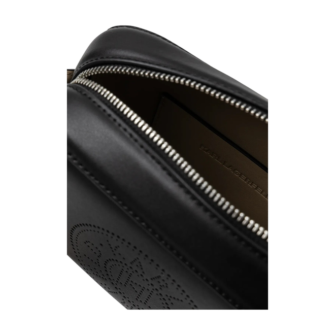 KARL LAGERFELD TOREBKA DAMSKA K/CIRCLE CAMERA BAG PERFORATED CZARNA A1W30024.JJ 999