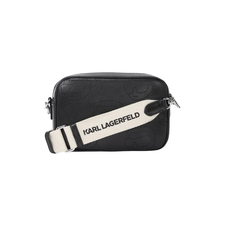 KARL LAGERFELD TOREBKA DAMSKA IKON LEATHER PERFORATED CMB CZARNA