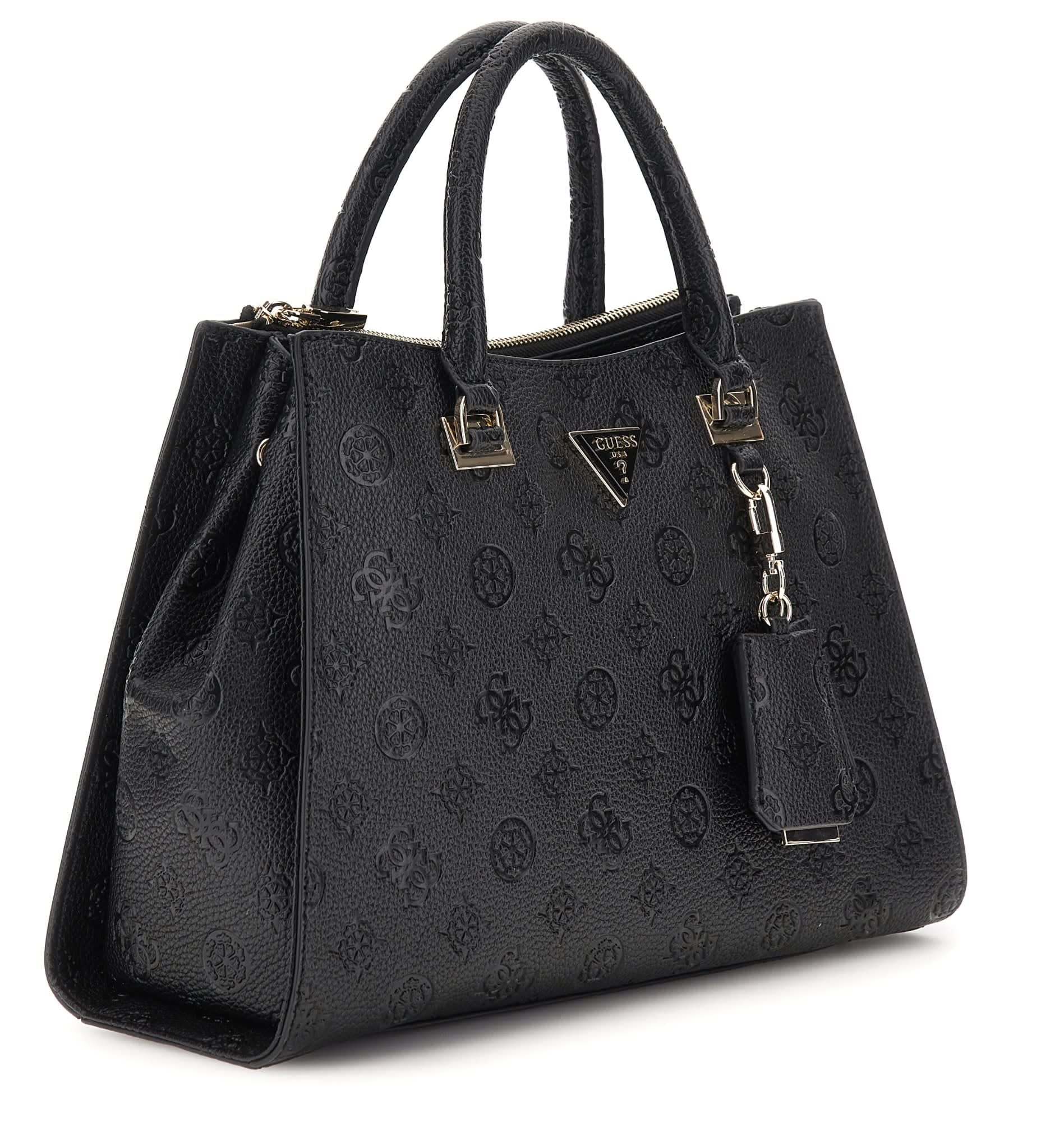 GUESS TOREBKA DAMSKA CRESIDIA II SOCIETY SATCHEL CZARNA