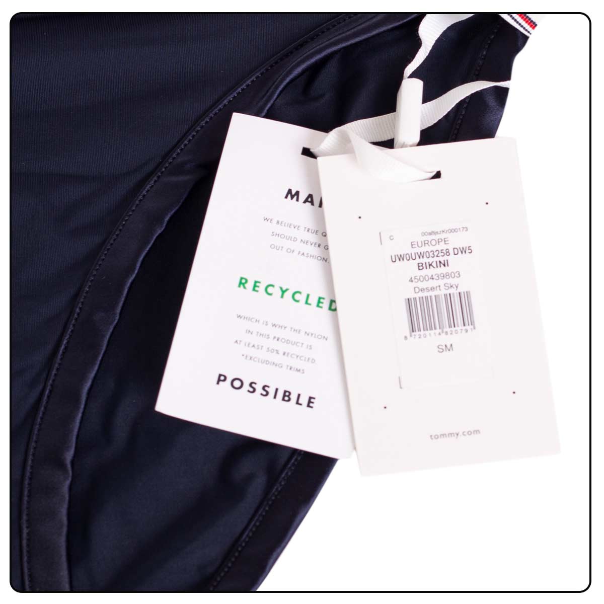 TOMMY HILFIGER BIKINI DAMSKIE MAJTKI GRANATOWE UW0UW03258 DW5