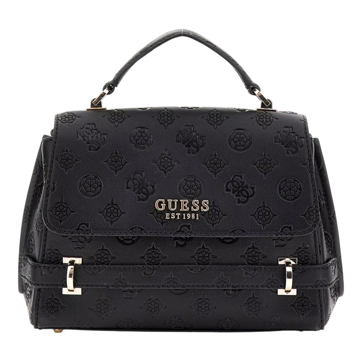 GUESS TOREBKA DAMSKA ZARELA TOP HANDLE FLAP CZARNA