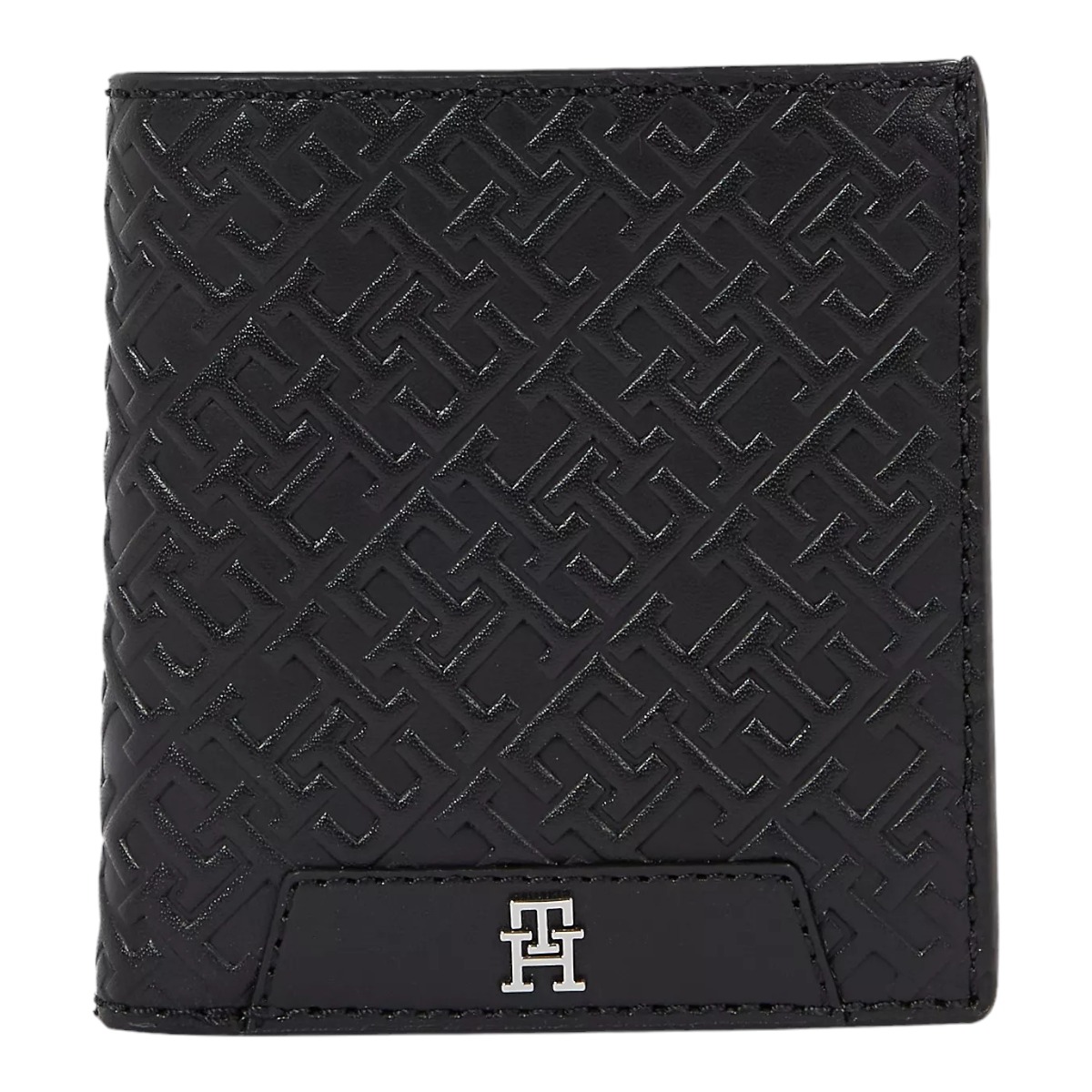 TOMMY HILFIGER HERREN GELDBÖRSE TH MONOGRAM TRIFOLD BLACK  